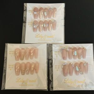 3-set of false nails